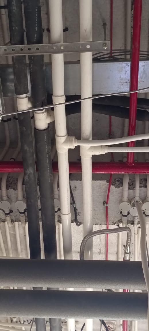 On-site piping at Cenos Hospital